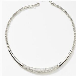 Touchstone Crystal by Swarovski White Collar Necklace